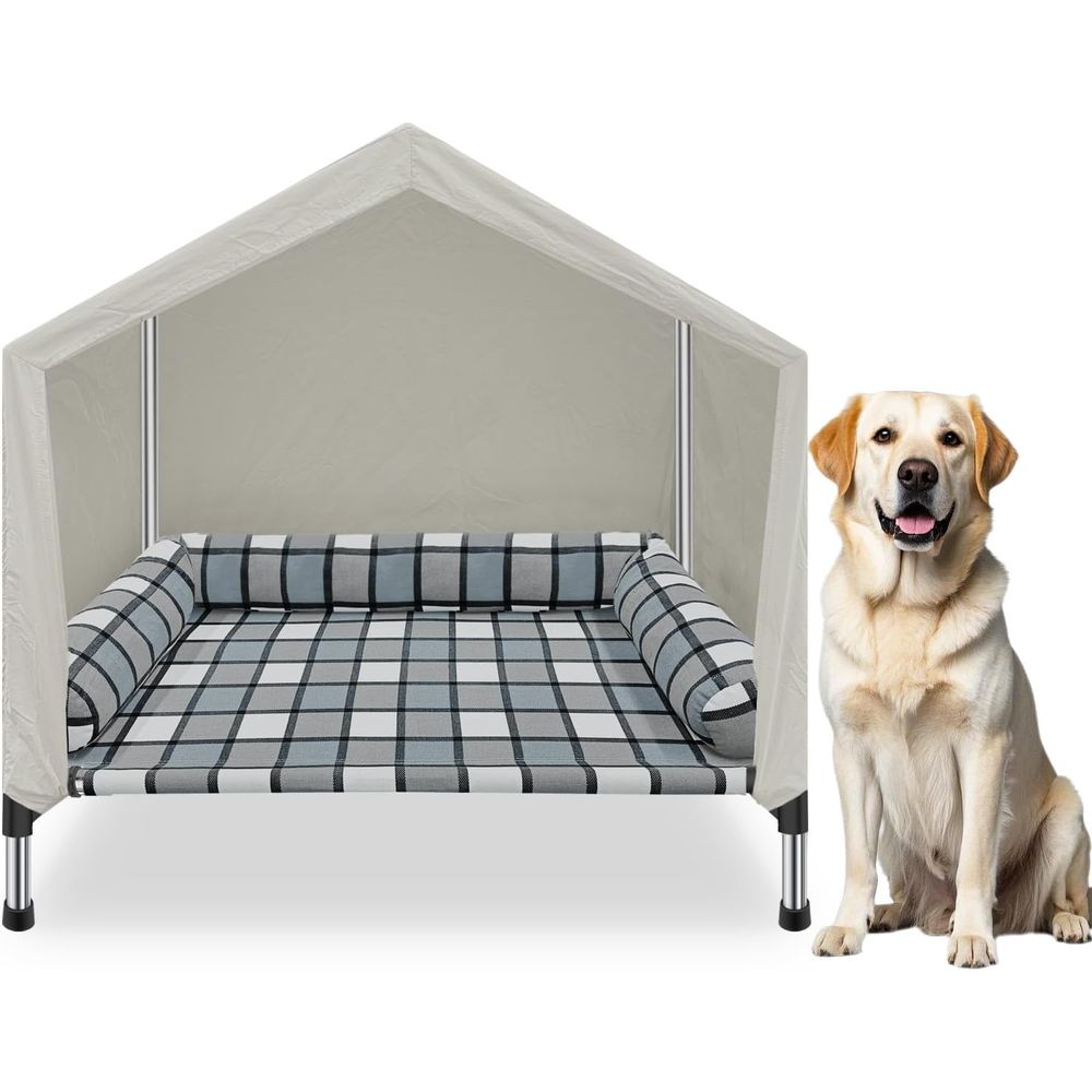 Outdoor Camping Dog Bed - Elevated Dog Pet Bed House -