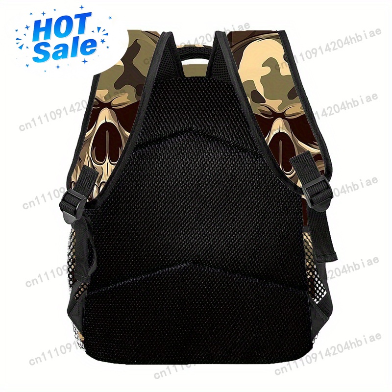 Outdoor Camping Backpack - Skull Bone Camouflage (10) Printed Backpack,