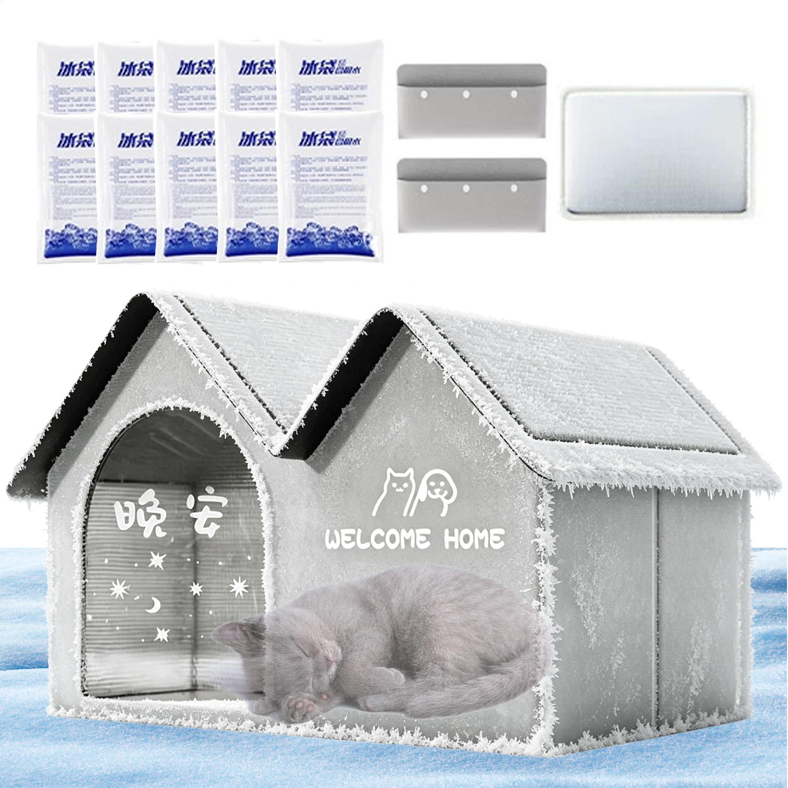 Outdoor Camping Dog Bed - Cooling Dog House Insulated Removable Waterproof