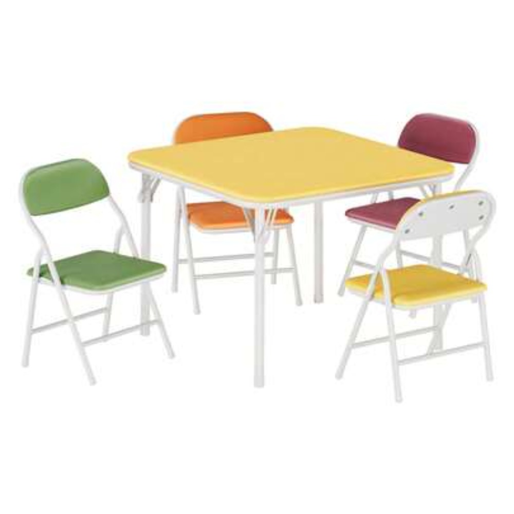 Outdoor Indoor Camping - Foldable Square Table and Chairs Set