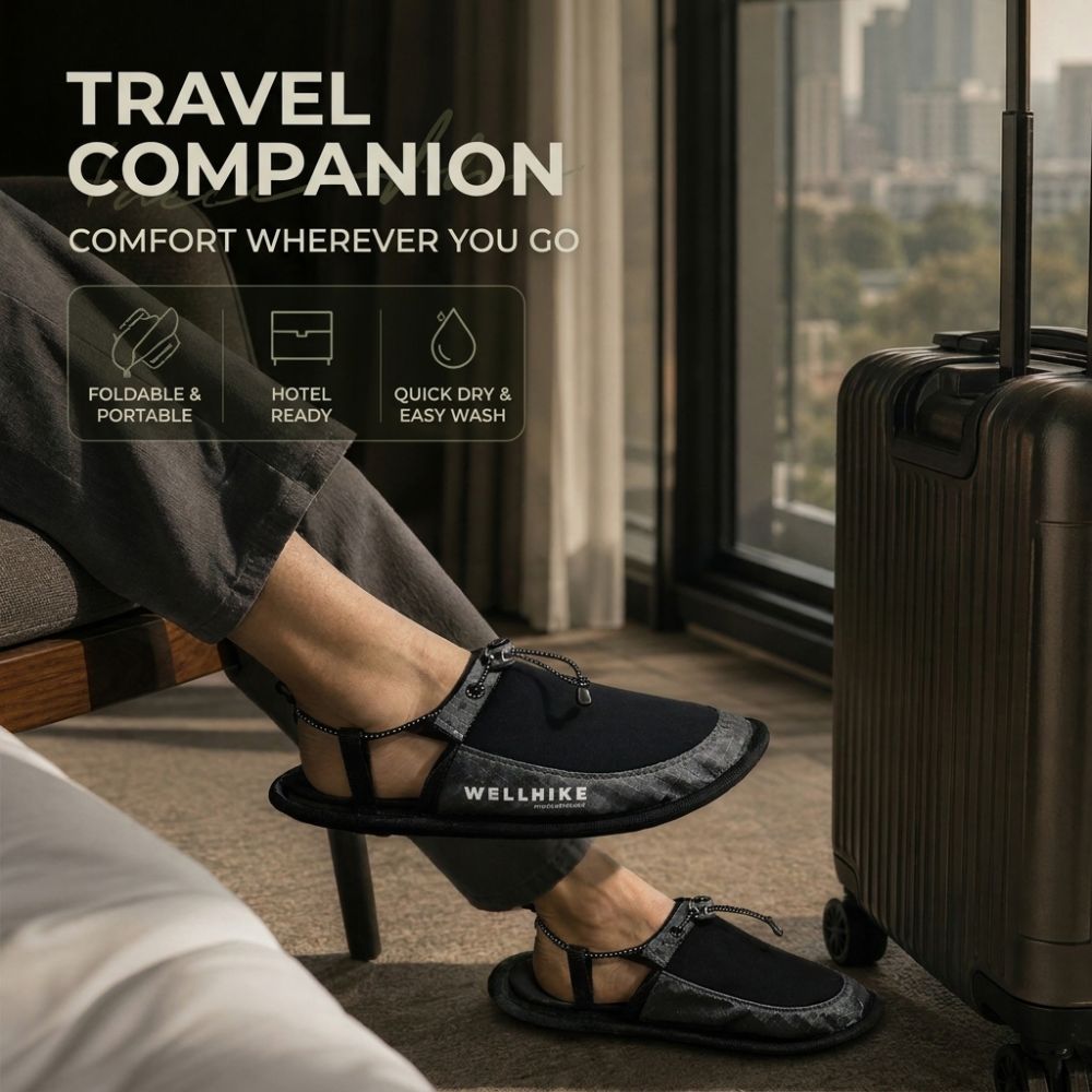 1 Pair Non Slip Travel Slipper - Outdoor Indoor Camping recension och pris
