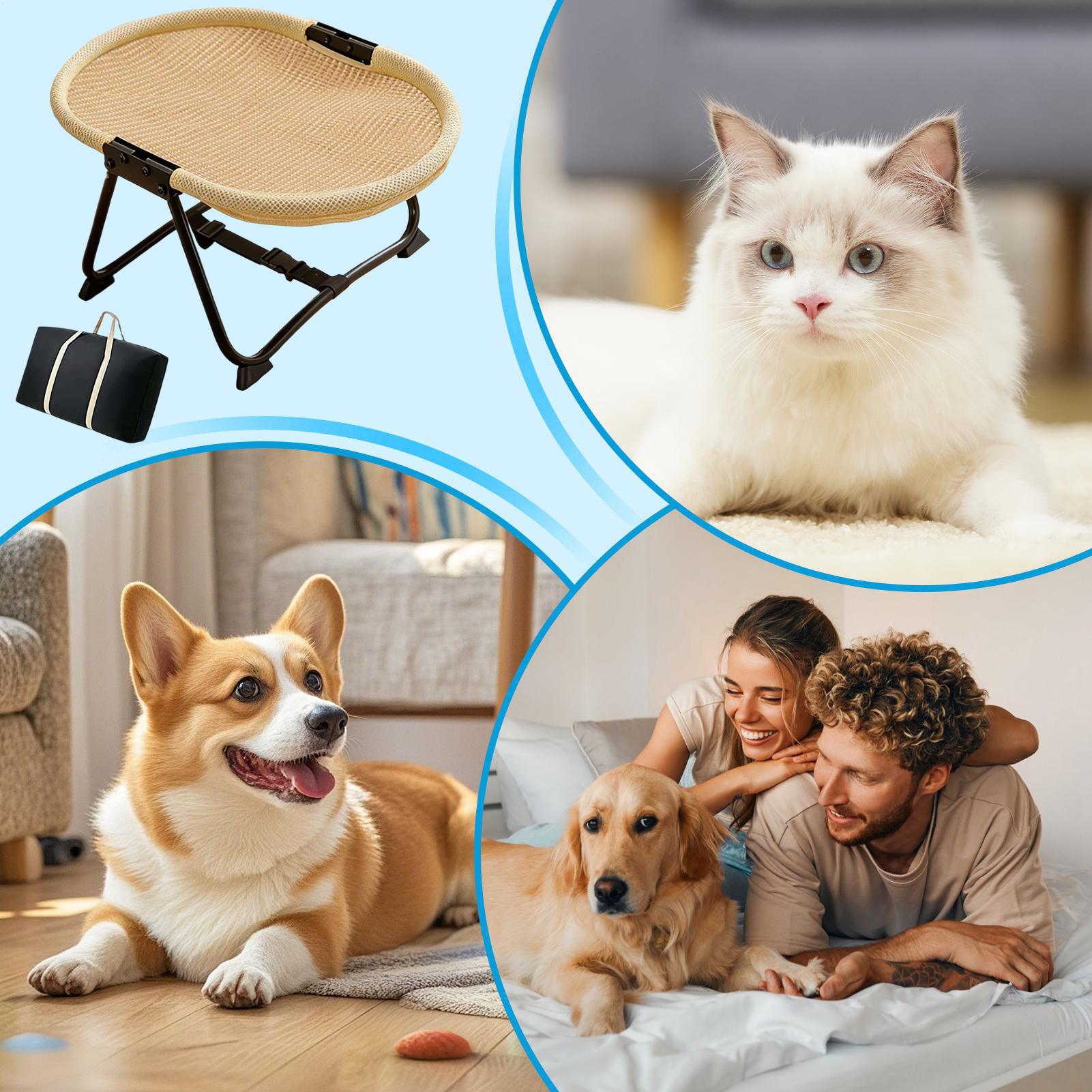 Dog Cot Bed Foldable Soft Hamm - Outdoor Camping Dog Bed recension och pris