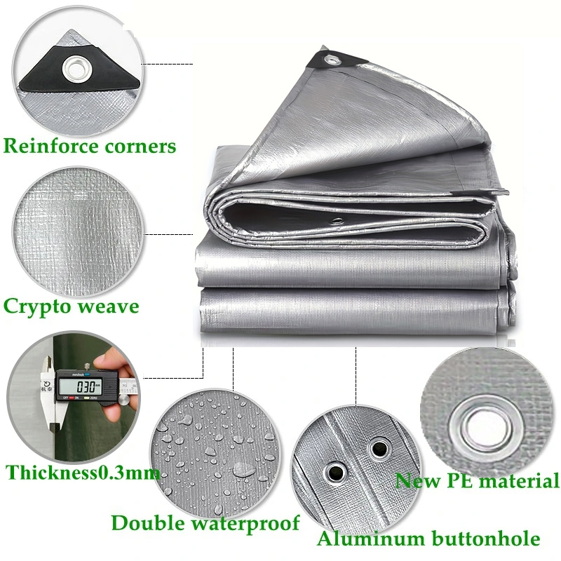 Large Tarp 3mx5 6 8 4x4 5 6 8  - Outdoor Camping Automatic Quick Opening Tent recension och pris