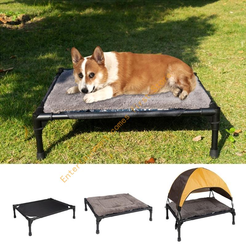 Outdoor Raised Dog Cot Bed wit - Outdoor Camping Dog Bed recension och pris