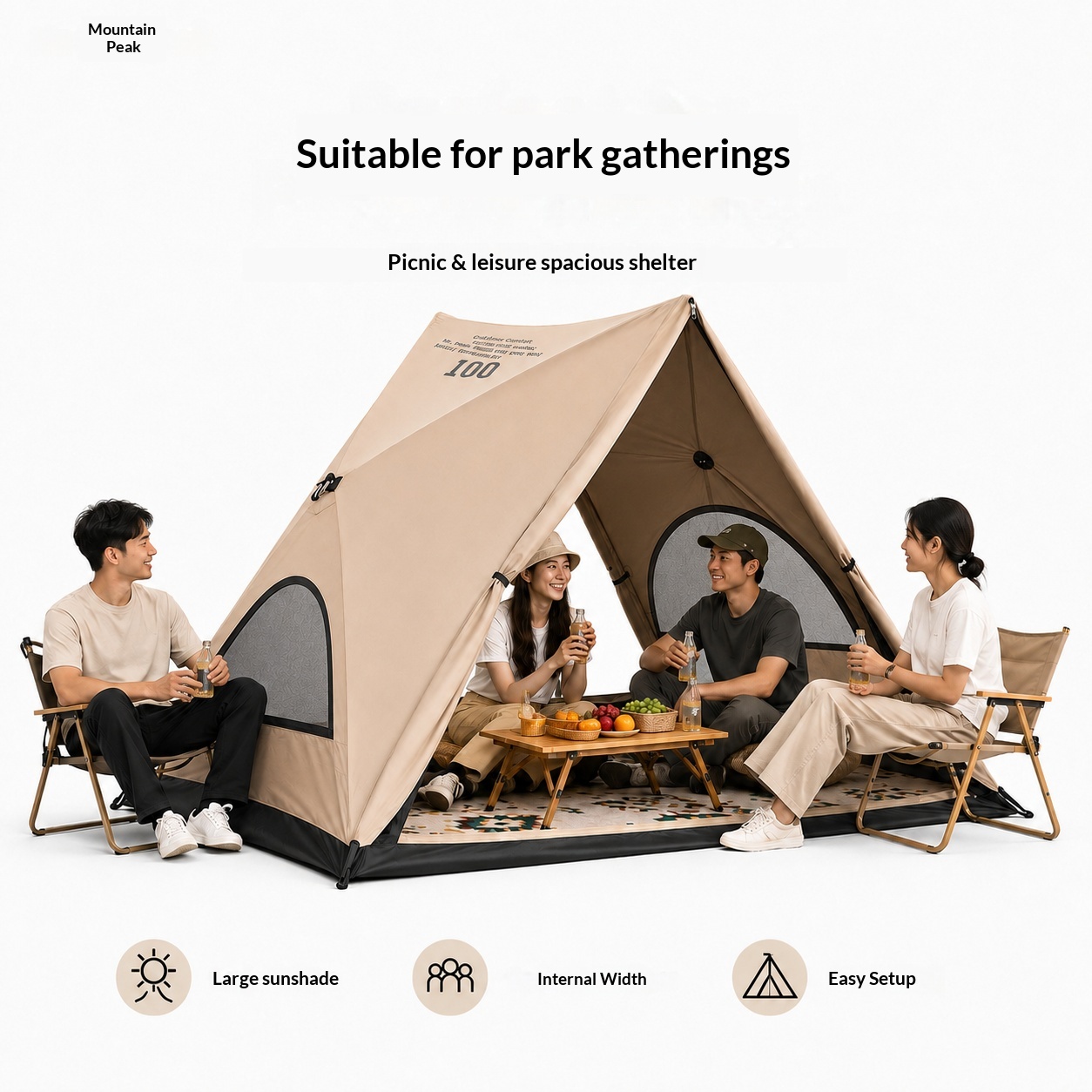 Automatic Triangular Tent, Out - Outdoor Camping Automatic Quick Opening Tent recension och pris