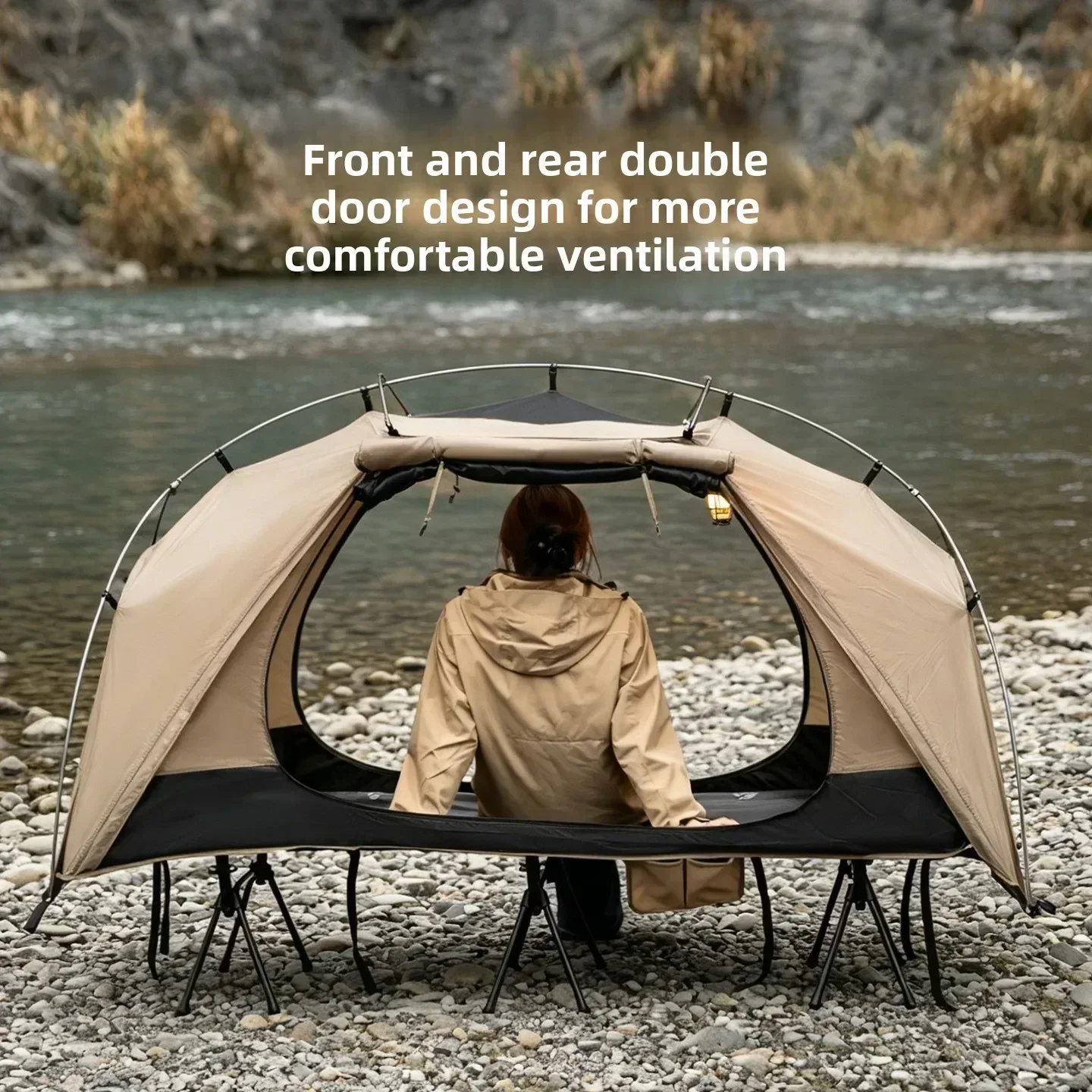Mountainhiker Camping Cot Tent - Outdoor Camping Automatic Quick Opening Tent recension och pris