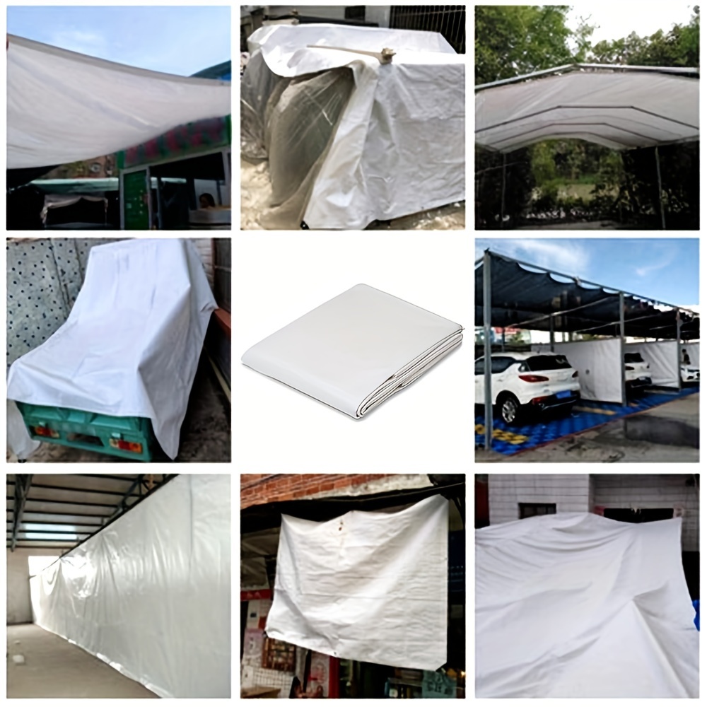 Large Custom Tarpaulin White 3 - Outdoor Camping Automatic Quick Opening Tent recension och pris