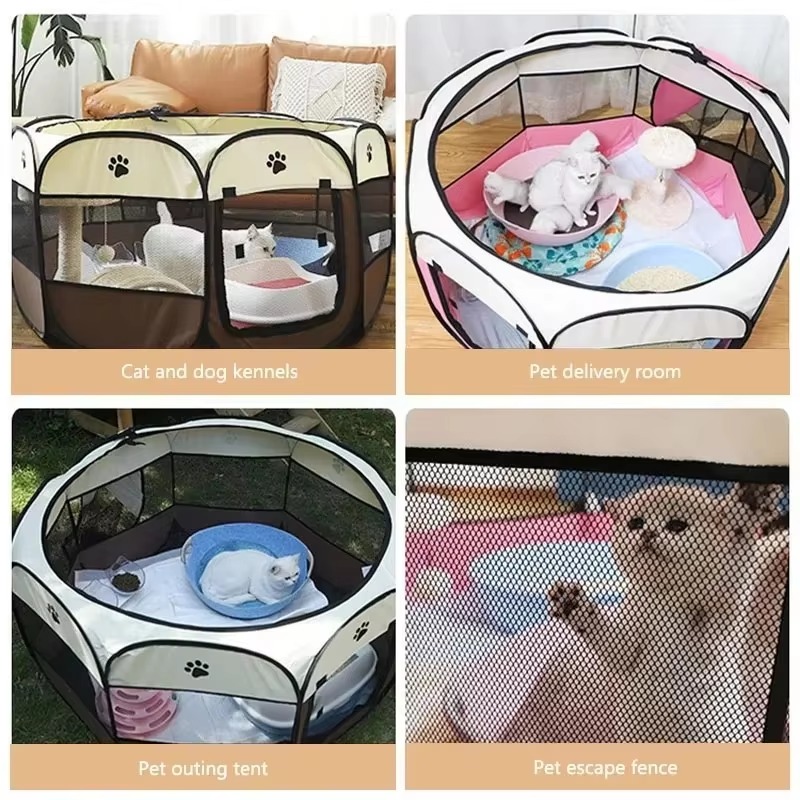 Portable Folding Pet Tent, Oct - Outdoor Camping Dog Fence recension och pris
