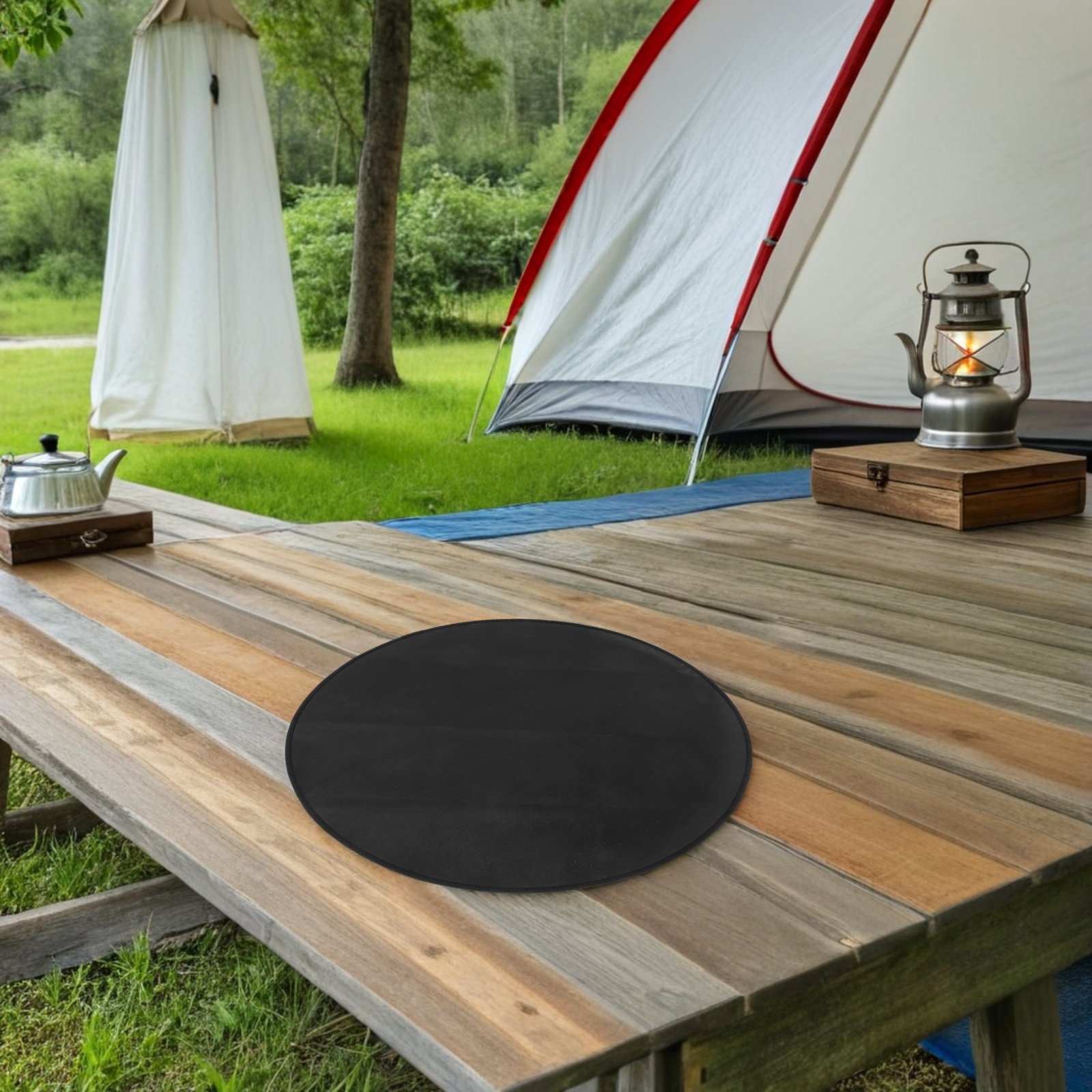 Round Fireproof Bbq Mat 24 Inc - Outdoor Camping Gas Stove recension och pris