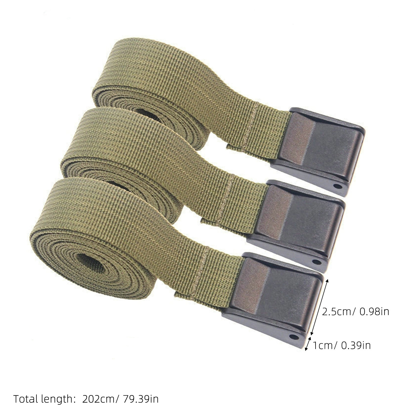 3pcs Military Green Tie Down S - Outdoor Camping Backpack recension och pris