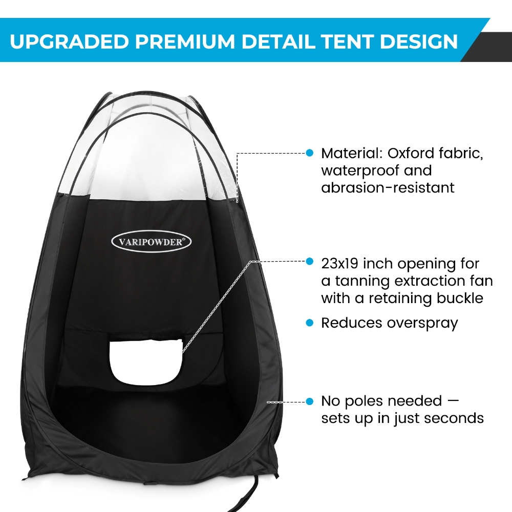 Black Spray Tanning Tent Porta - Outdoor Camping Automatic Quick Opening Tent recension och pris