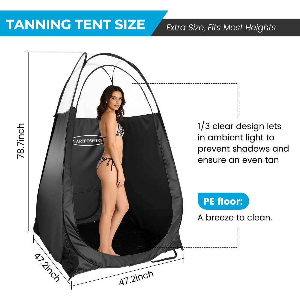 Black Spray Tanning Tent Porta - Outdoor Camping Automatic Quick Opening Tent recension och pris