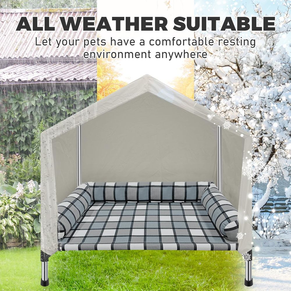 Elevated Dog Pet Bed House - 2 - Outdoor Camping Dog Bed recension och pris