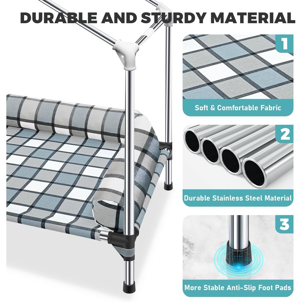 Elevated Dog Pet Bed House - 2 - Outdoor Camping Dog Bed recension och pris