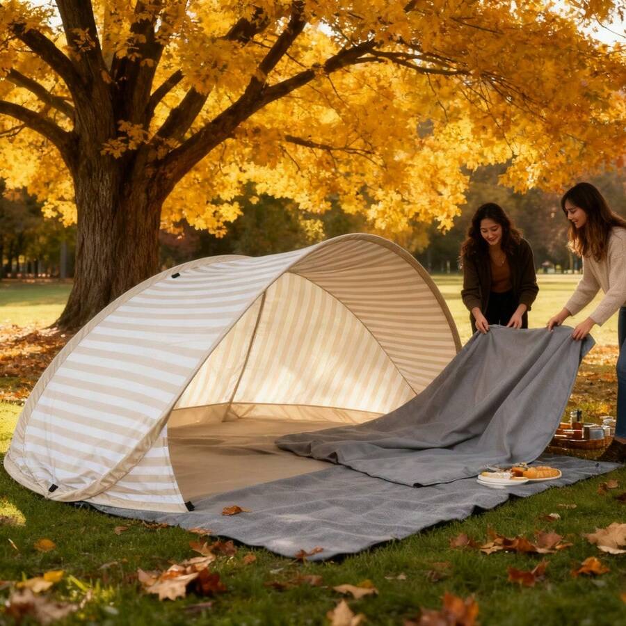 2-Second Pop-Up 2-Person Beach - Outdoor Camping Automatic Quick Opening Tent recension och pris