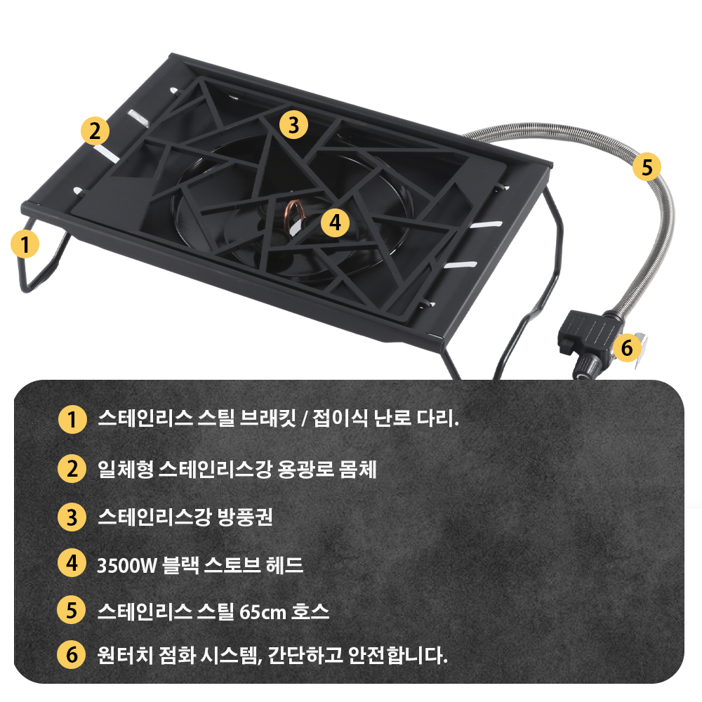 Pandatour Camping IGT Stove 65 - Outdoor Camping Heater For Tent recension och pris