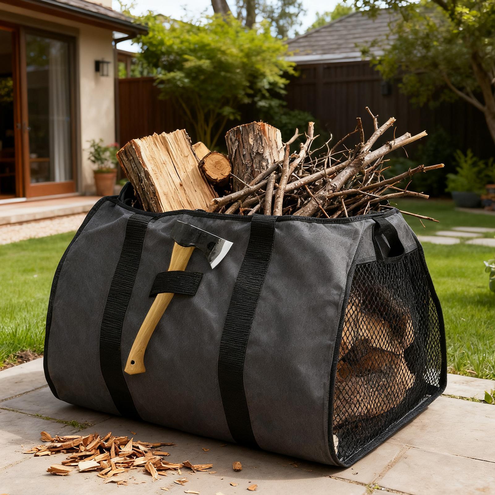 Firewood Carrier Large Portabl - Outdoor Indoor Camping recension och pris