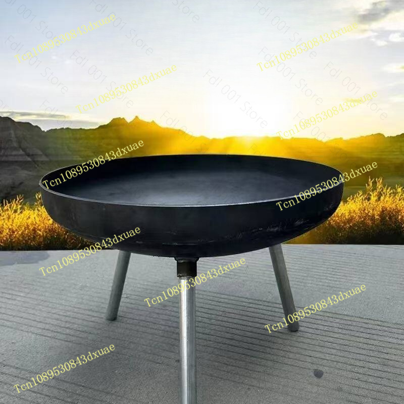 80cm Large Cast Iron Fire Pit  - Outdoor Indoor Camping recension och pris