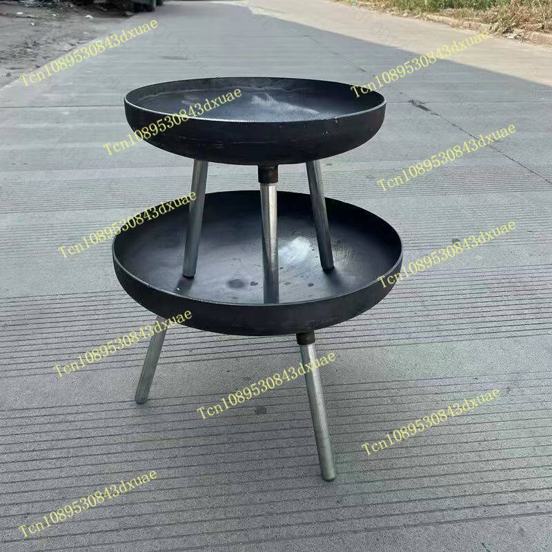 80cm Large Cast Iron Fire Pit  - Outdoor Indoor Camping recension och pris