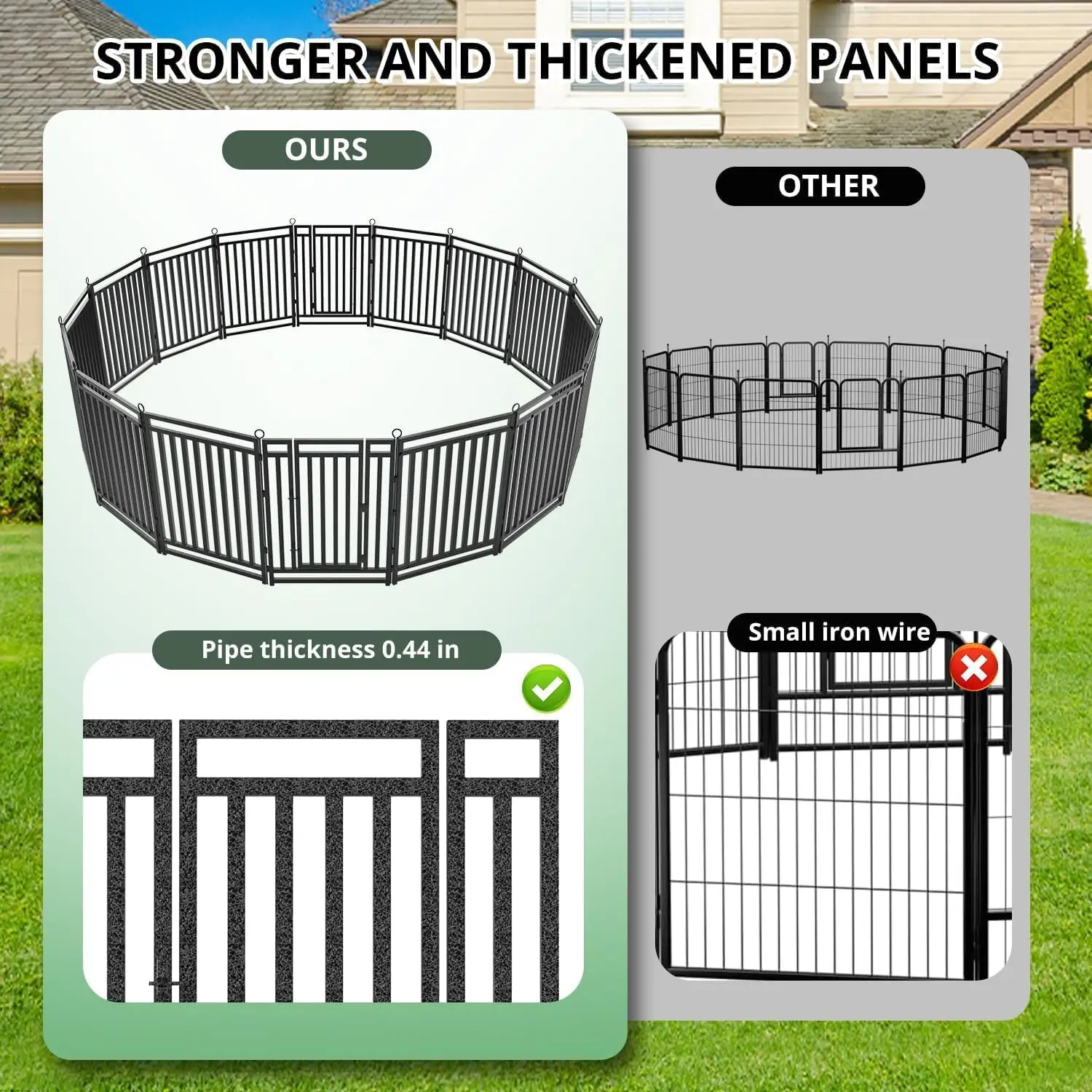 Dog Fence Outdoor Indoor, 47 I - Outdoor Camping Dog Fence recension och pris