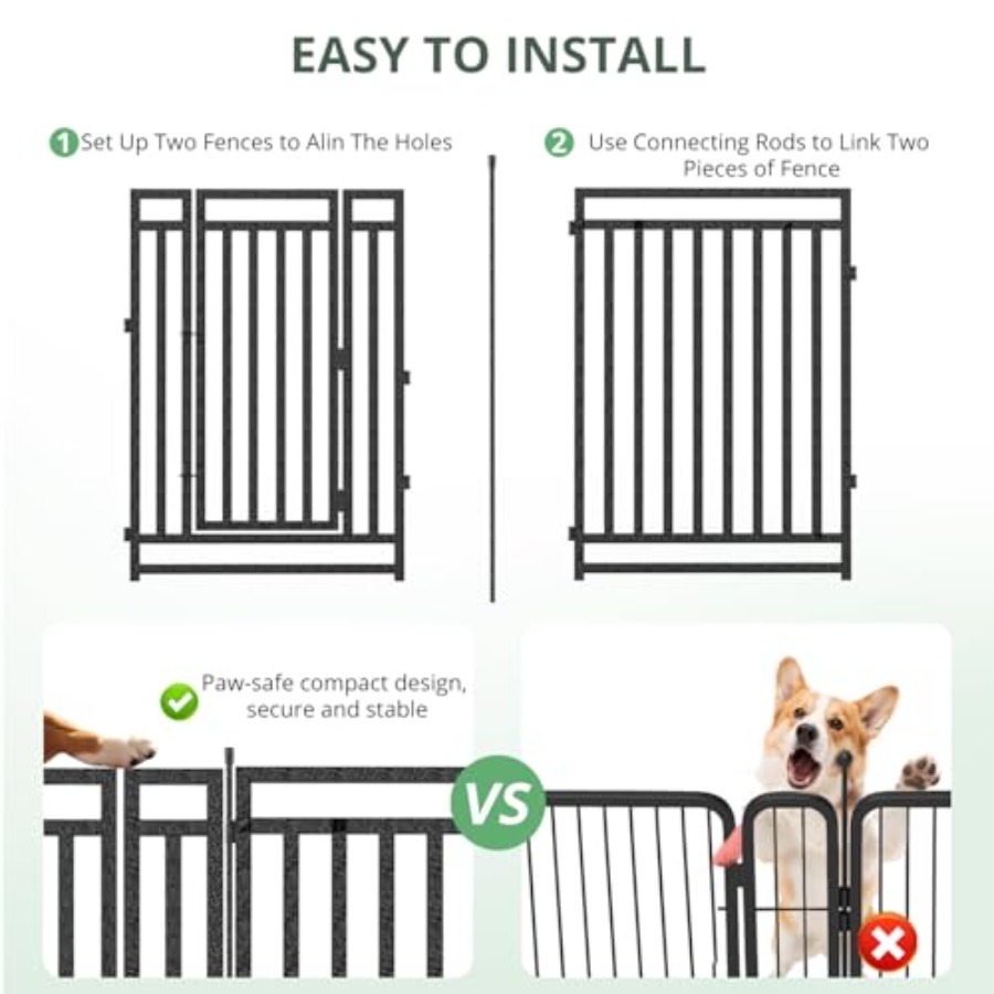 Dog Fence Outdoor for Yard Dog - Outdoor Camping Dog Fence recension och pris