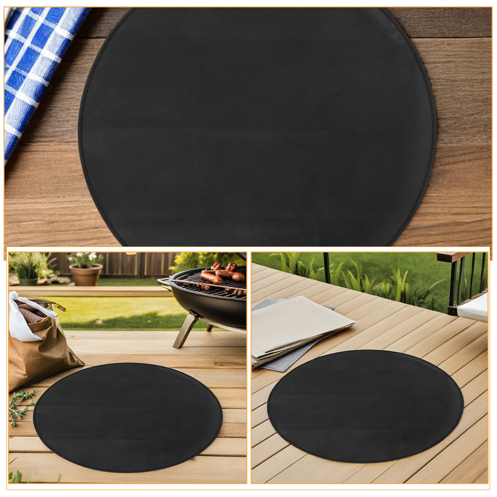Round Fireproof Bbq Mat Heat R - Outdoor Camping Gas Stove recension och pris