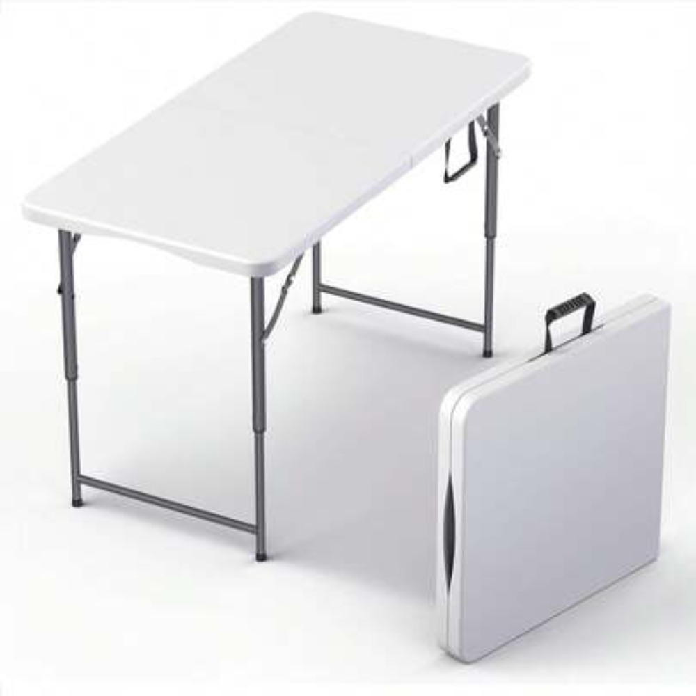 4FT Foldable Table Adjustable  - Outdoor Indoor Camping recension och pris