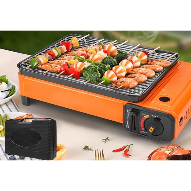 Portable Camping Barbecue Gril - Outdoor Camping Gas Stove recension och pris