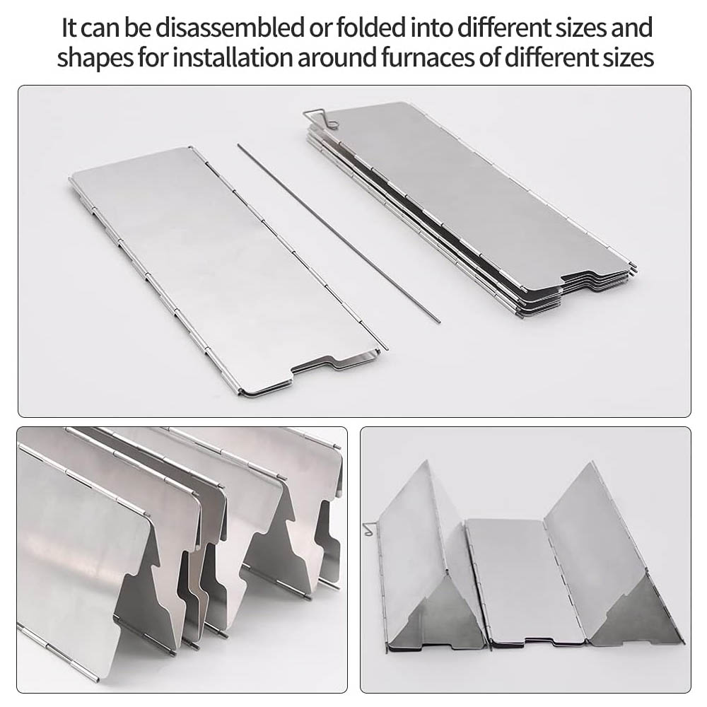 8 Plates Aluminum Windscreen S - Outdoor Camping Heater For Tent recension och pris