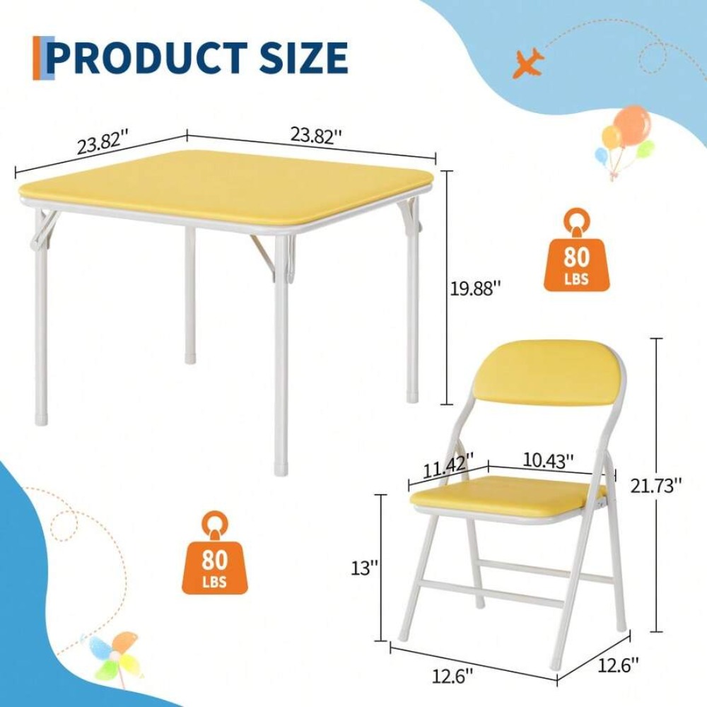 Foldable Square Table and Chai - Outdoor Indoor Camping recension och pris