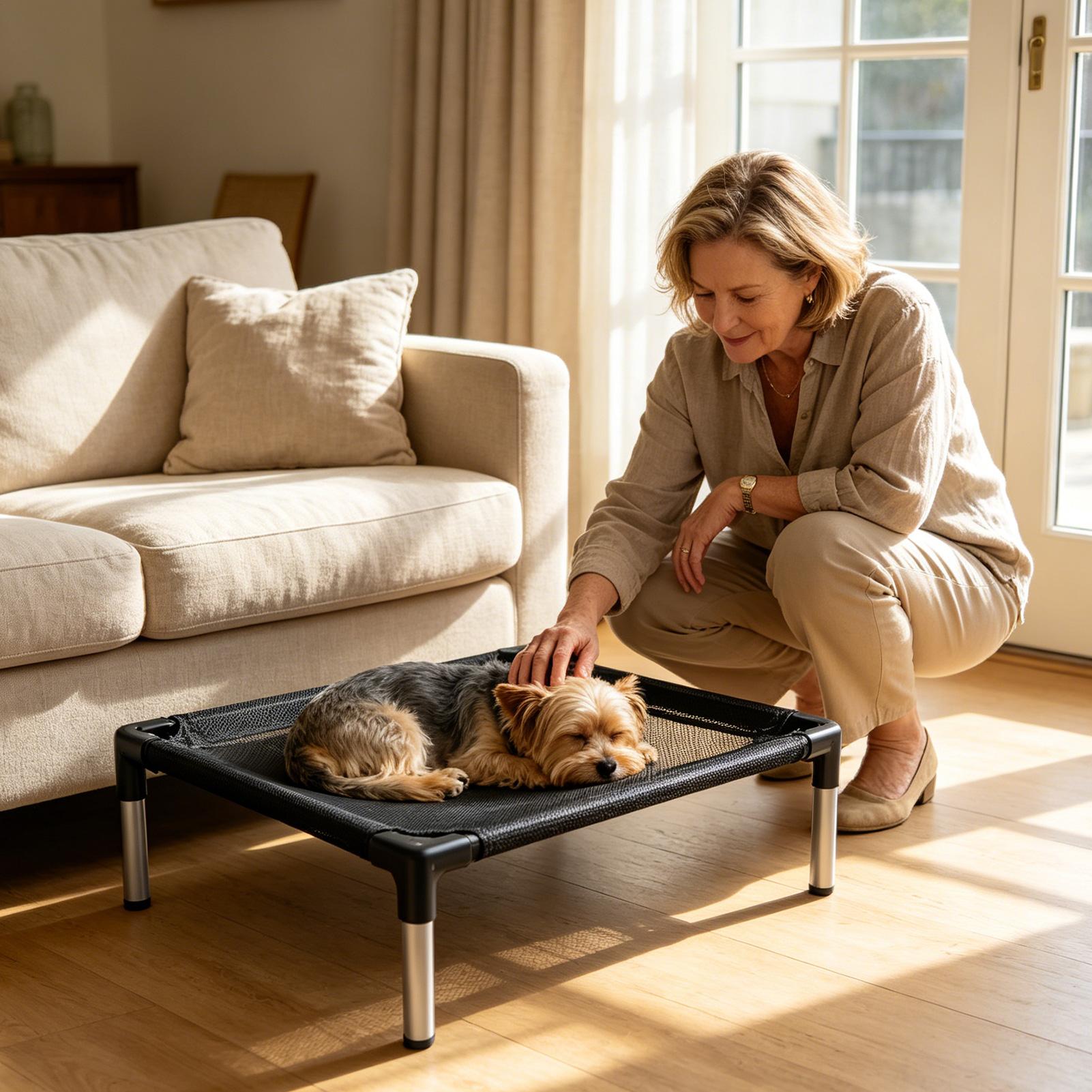 Elevated Dog Bed Breathable Me - Outdoor Camping Dog Bed recension och pris